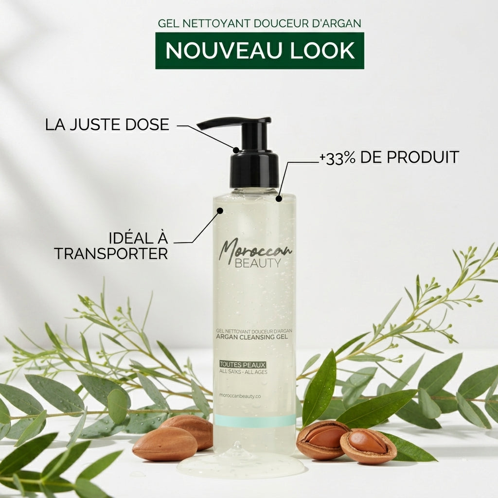 Gel limpiador suave de argán Moroccan Beauty - 150 ml