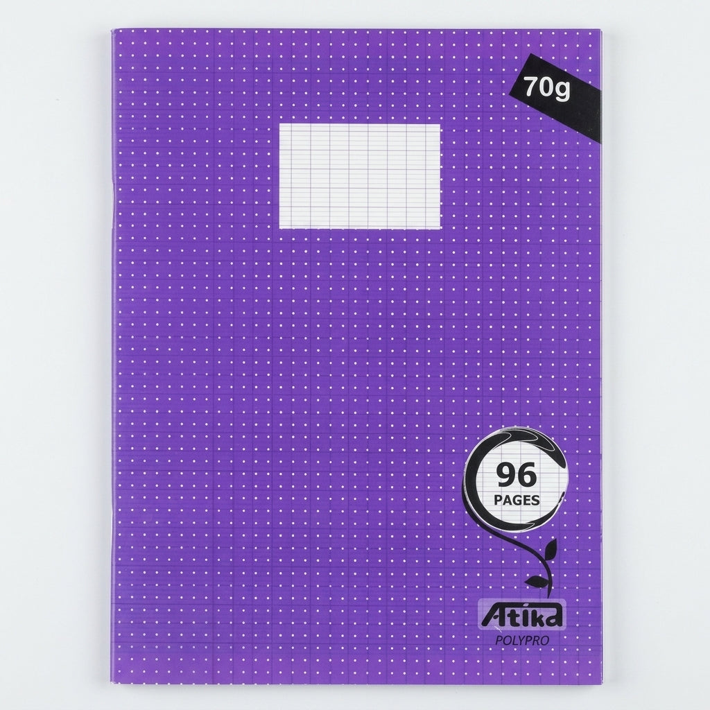 Atika Stitched Notebook A4 96 Pages Seyès 70g - Purple