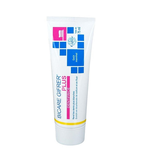 Gifrer Bicare Plus dentifrice blancheur 75 ml – tube et étui