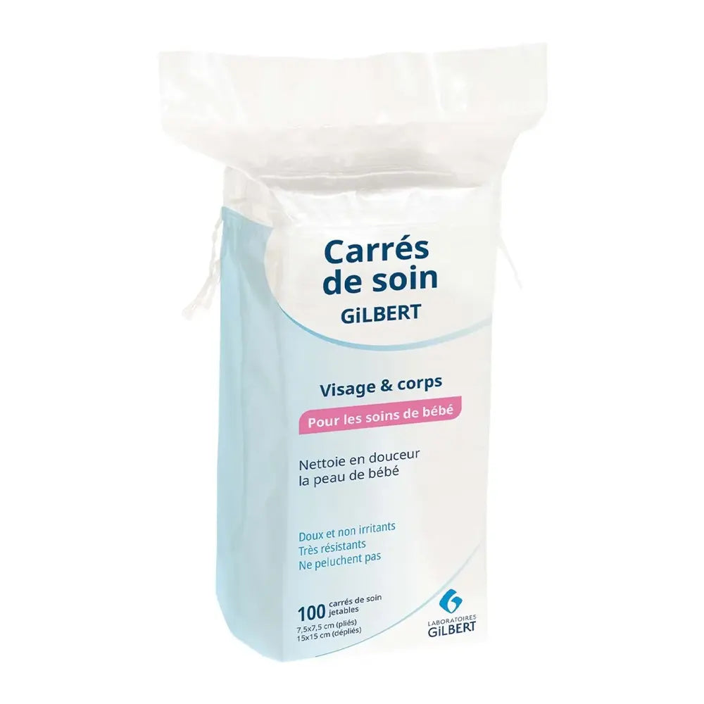 Gilbert Carrés de Soin Visage & Corps Sachet de 100