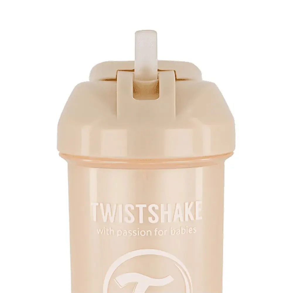 Twistshake Straw Cup 360ml - Pearl Champagne