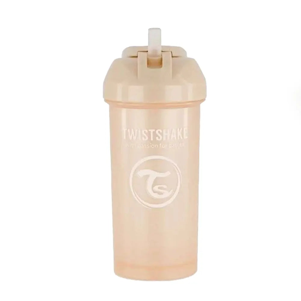 Twistshake Straw Cup 360ml - Pearl Champagne