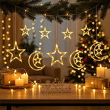 LED Light Garland 3 Meters - Moon & Star
