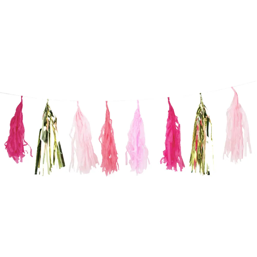 Pink Pom-Pom Garland – 200 cm