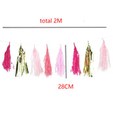 Pink Pom-Pom Garland – 200 cm