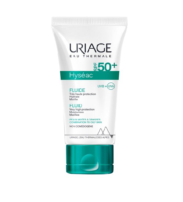Uriage Hyséac Fluide SPF50+ 50 ml, flacon