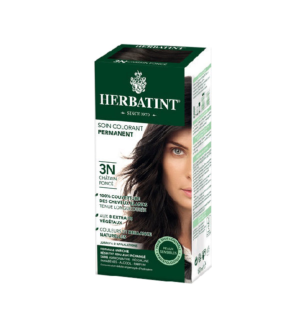 Herbatint Permanent Hair Color Gel 3N Dark Brown
