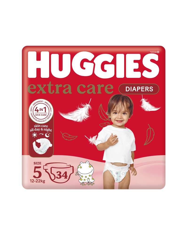 Huggies Couches Extra Care Taille 5 - 34 Unités