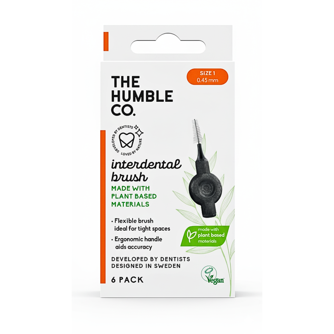 Humble brossettes interdentaires à base de plantes taille 1 (0,45 mm) – emballage