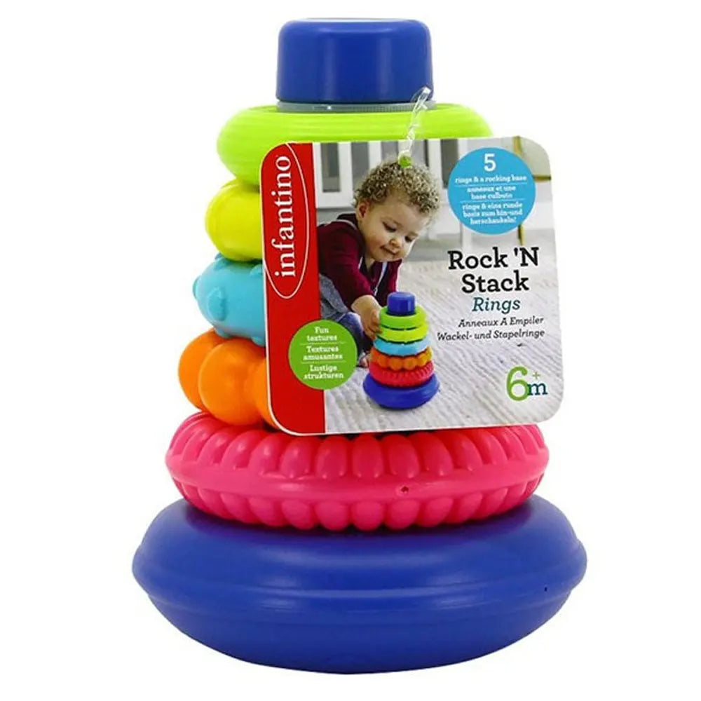 Infantino Anneaux à Empiler Rock 'N Stack Rings - 6M+