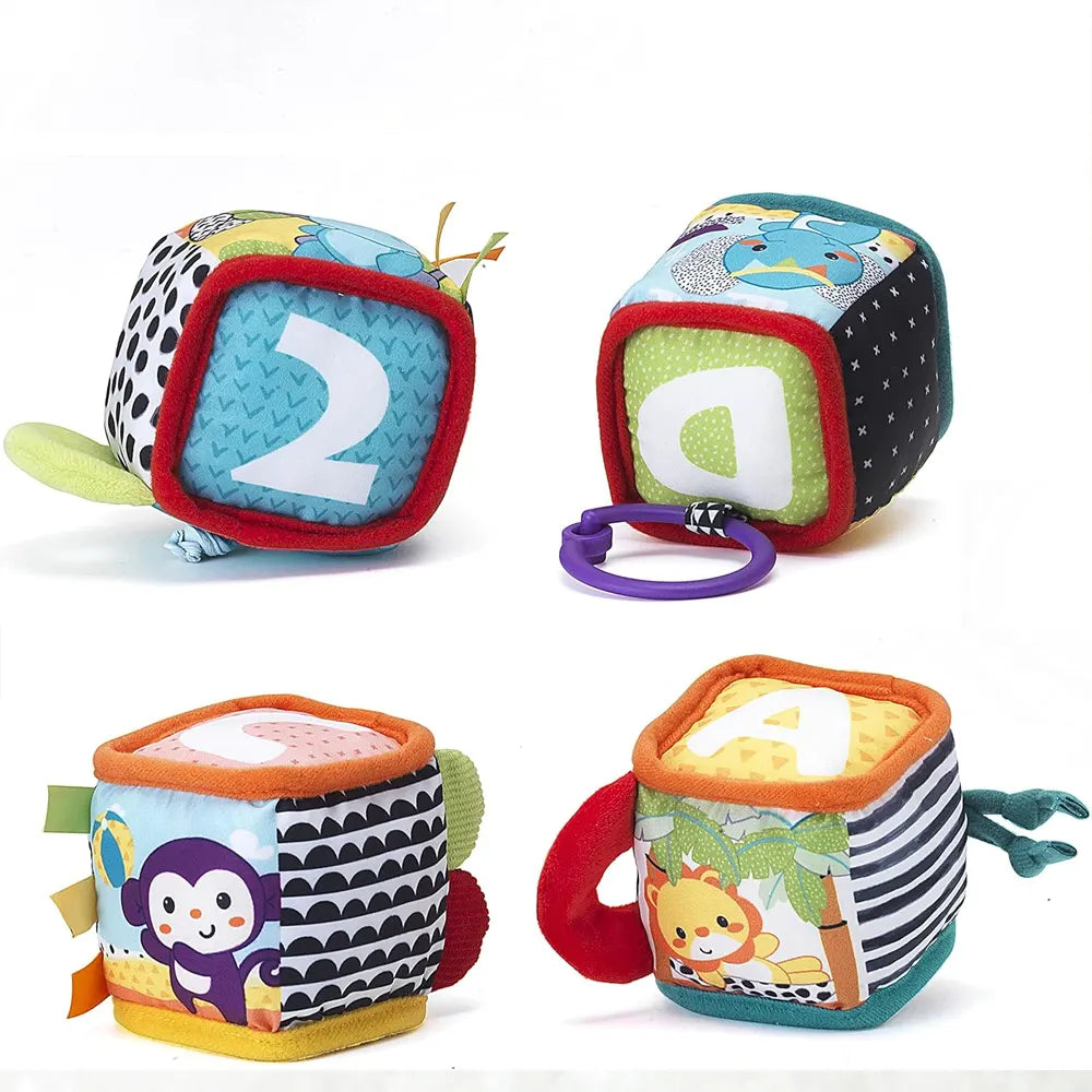 Infantino Cubos Sensoriales Blandos de Desarrollo - 0M+