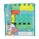 Infantino Ensemble de 12 blocs de construction - 0M+