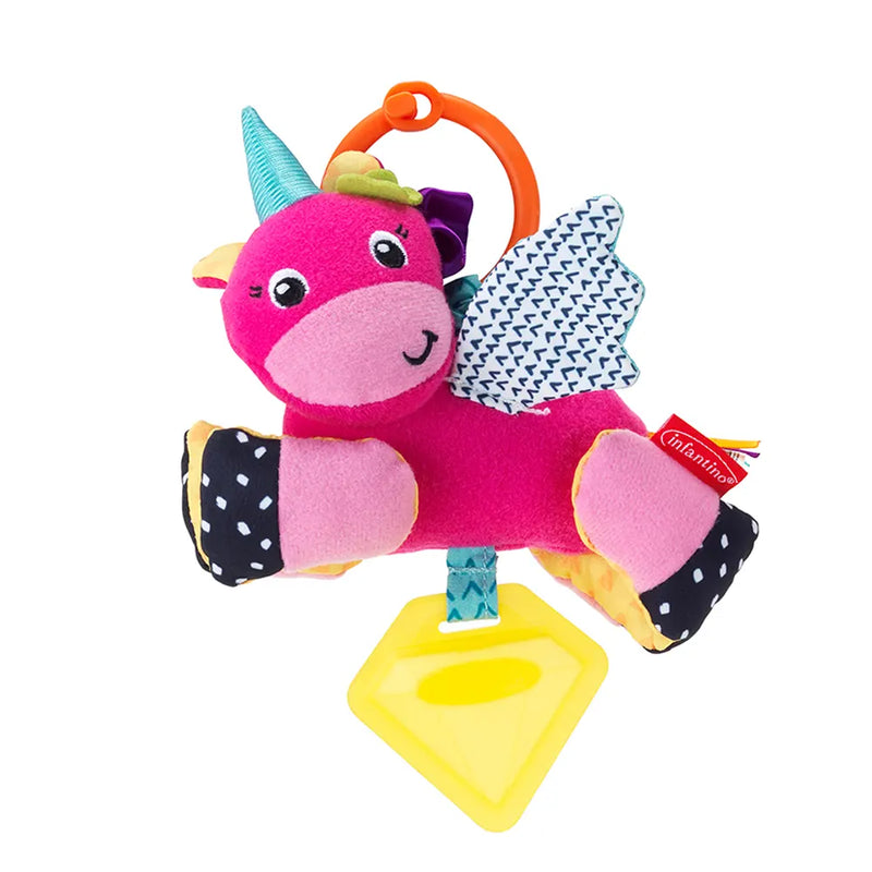 Infantino Multi-Textured Unicorn Rattle - 0M+