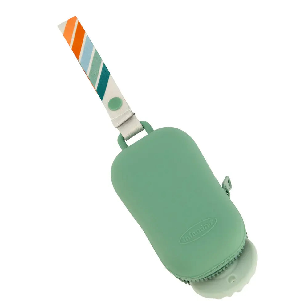Infantino Étui à Sucettes en Silicone PaciPod – Vert
