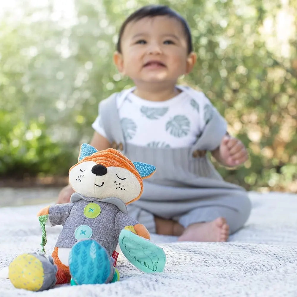 Infantino Jouet Sensoriel et Hochet d’Éveil Renard - 0M+