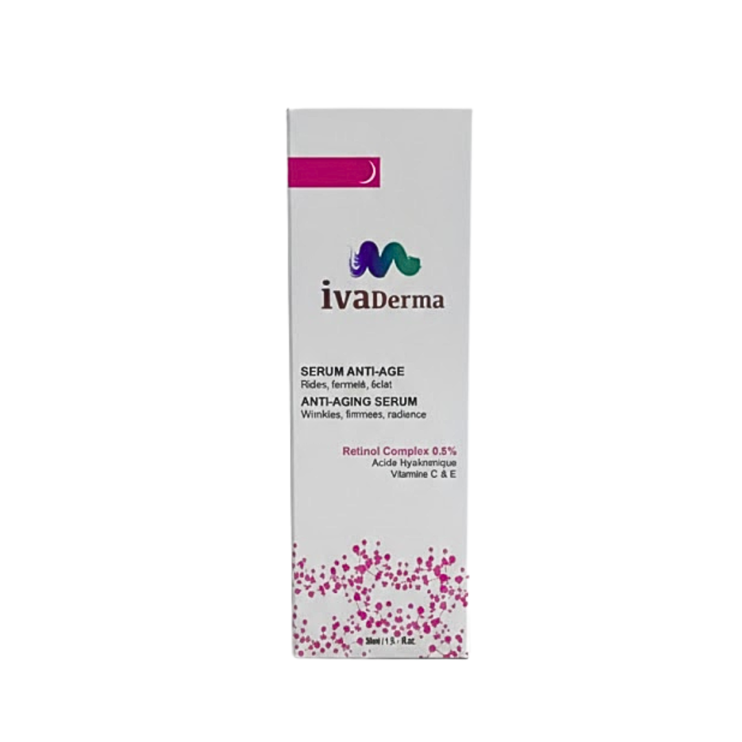Flacon de sérum anti-âge Ivaderma 50 ml