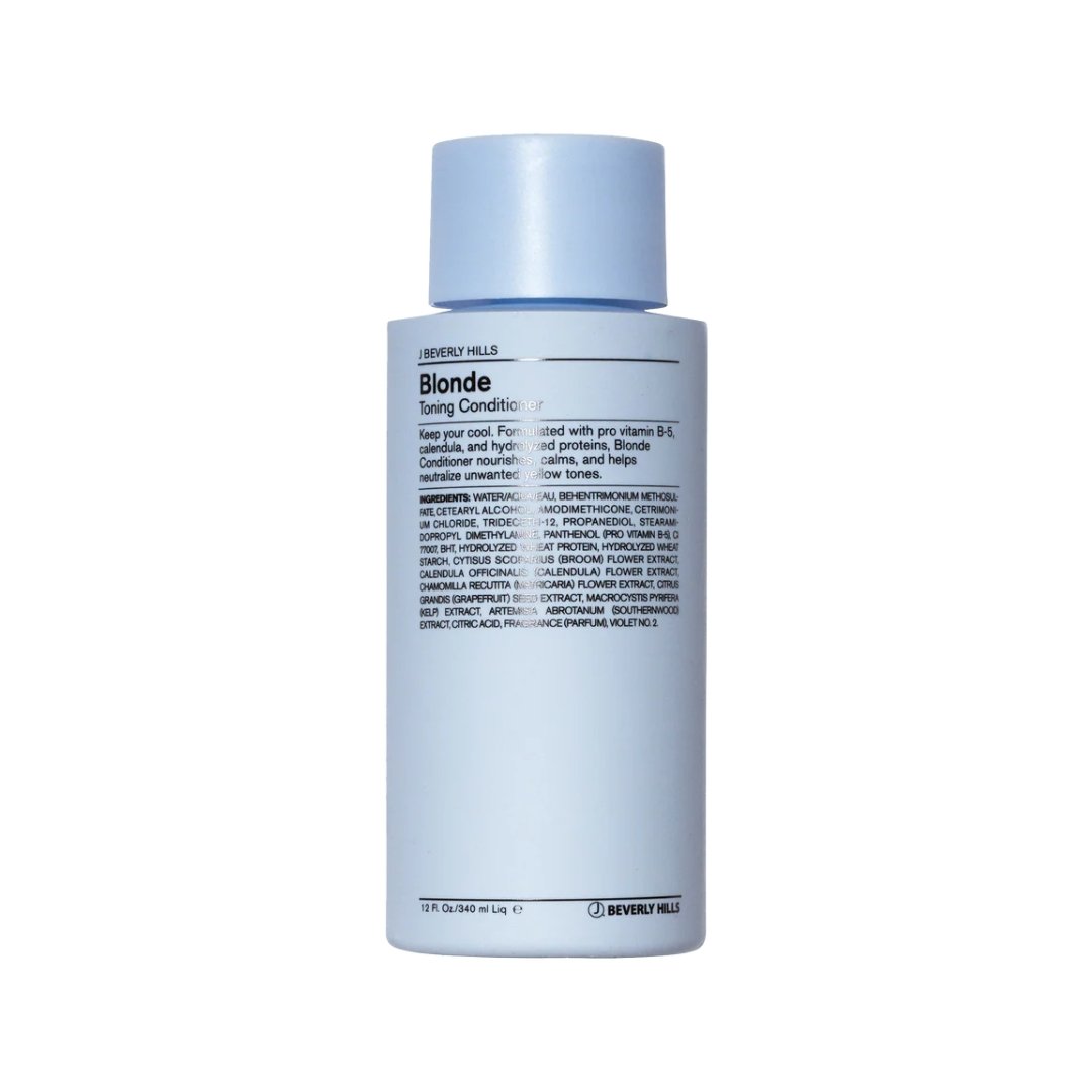 J Beverly Hills Blonde Toning Conditioner 340 ml – flacon de l’après-shampoing déjaunissant