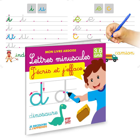 Lettres Minuscules – Mon Livre Ardoise Effaçable - 3-6A