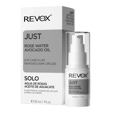 Revox JUST Fluide Contour des Yeux – Huile d’Avocat & Eau de Rose