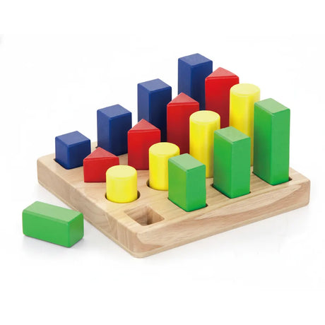 Viga Toys Blocs de Séquence de Formes – 3A+