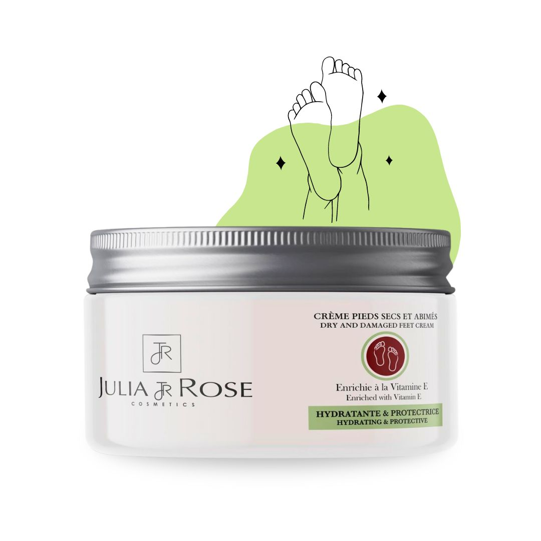 Julia & Rose Crème Pieds à la Vitamine E 100 ml – tube
