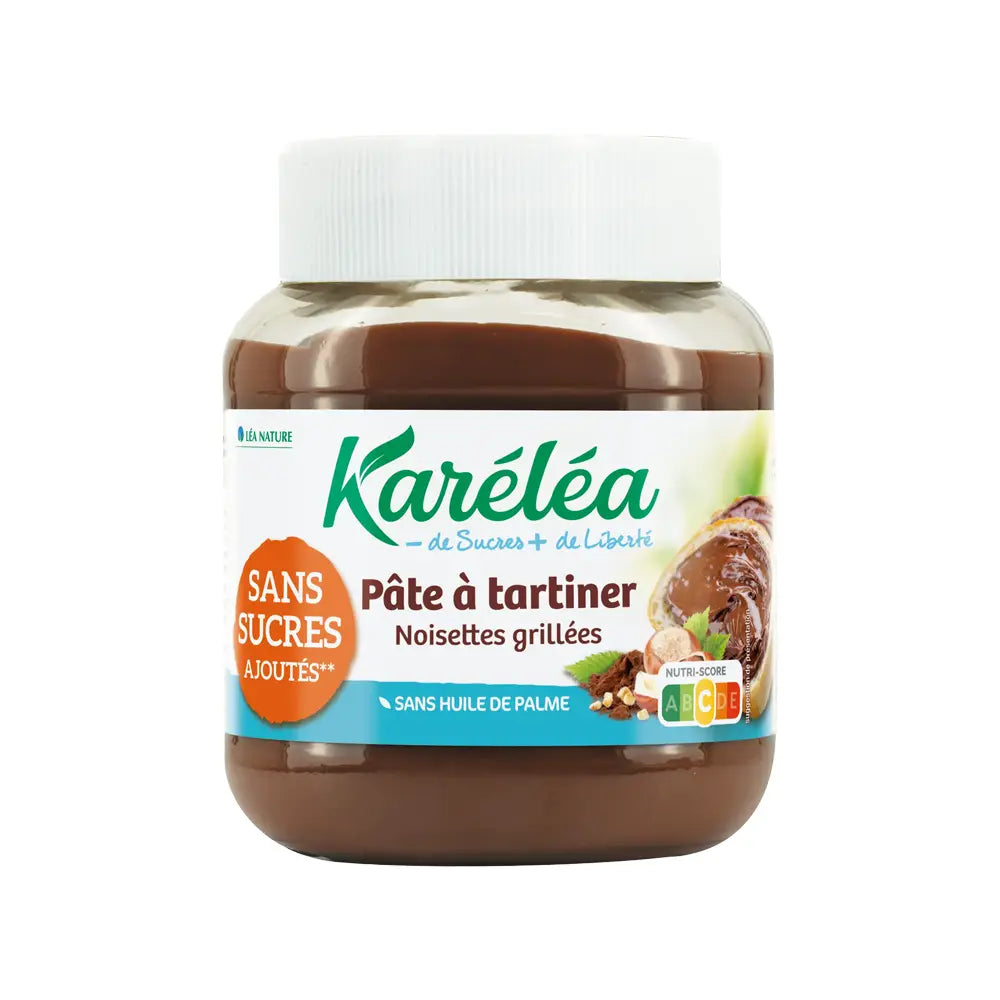 Karéléa Pâte à Tartiner aux Noisettes & Cacao Sans Sucres Ajoutés - 400g