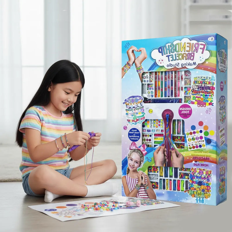 Friendship Bracelet Creative Kit – Giant 90 cm Packaging – 6Y+