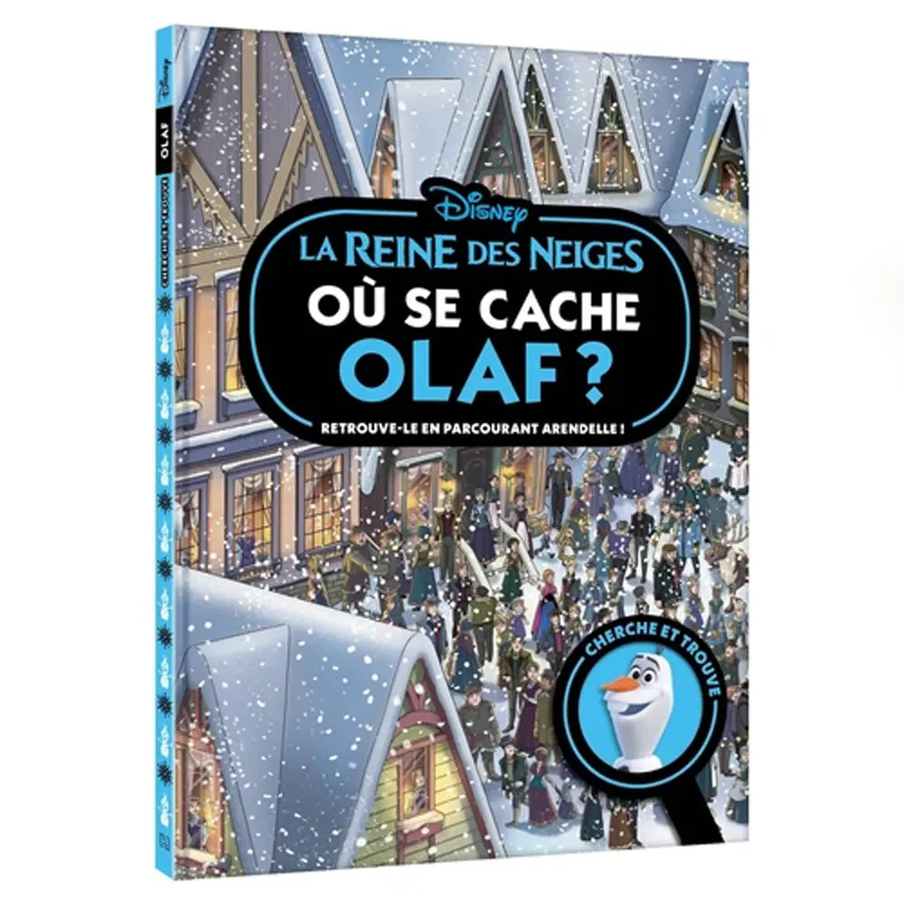 LA REINE DES NEIGES - Où se cache Olaf ? à colorier