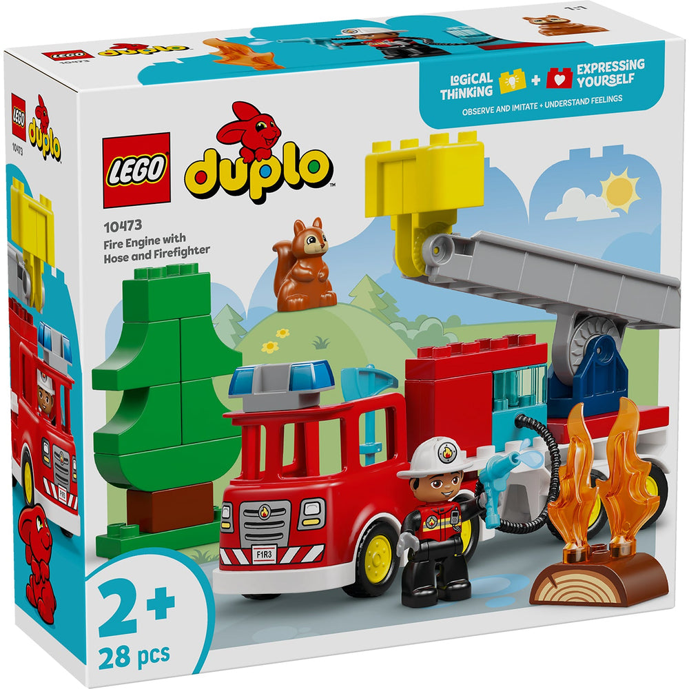 Lego Fire Truck with Hose and Firefighter 2A+