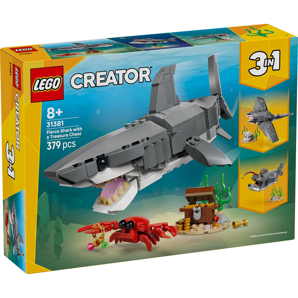 Lego Fierce Shark with a Treasure Chest 8A+