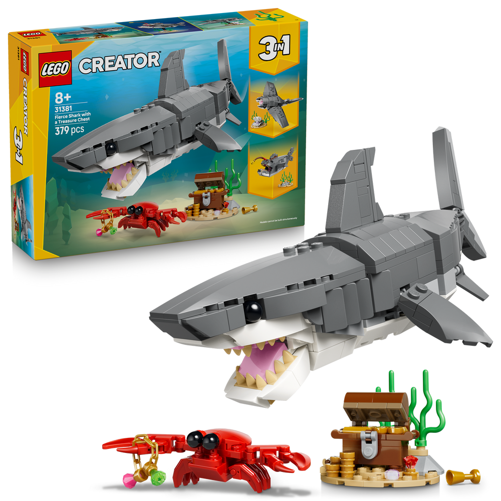 Lego Fierce Shark with a Treasure Chest 8A+