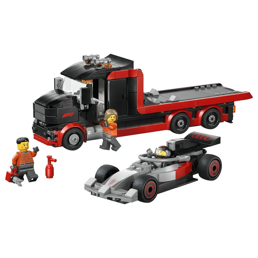 Lego F1 Display Truck with Audi F1 Race Car 7A+
