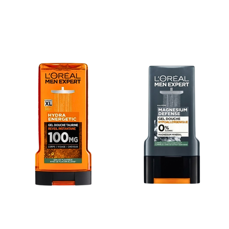 L'Oréal Paris Pack Gel de Ducha Men Expert Magnesium + Hydra Energetic