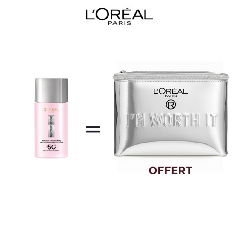L'Oreal Glycolic-Bright Antimanchas UV SPF50+ 50ml = Neceser
