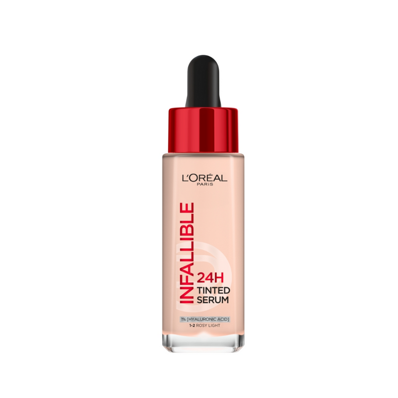 L'Oreal Infallible Sérum con Color 24H 30 ml 1-2 Rosado claro