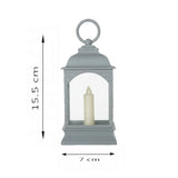 Lantern with Artificial Ramadan Candle - Black