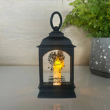Lantern with Artificial Ramadan Candle - Black