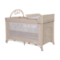 Lorelli Noemi Plus 2 Level Playpen - Fog Beige Star