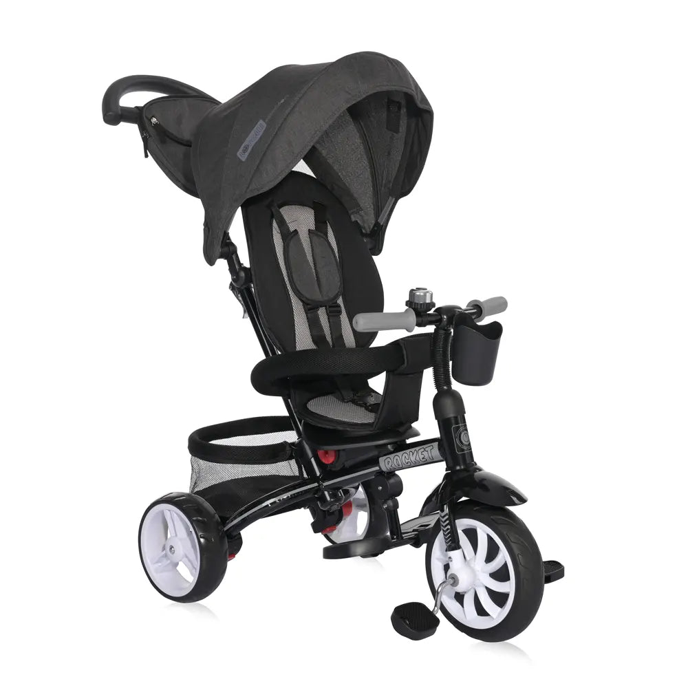 Lorelli Poussette Tricycle Rocket 4en1 - Noir