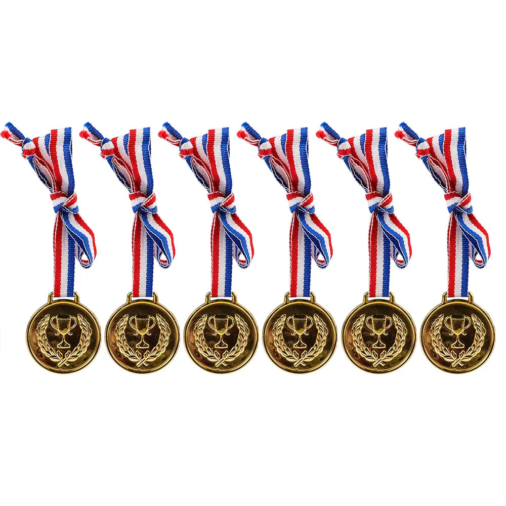 Lote de 6 Medallas Doradas