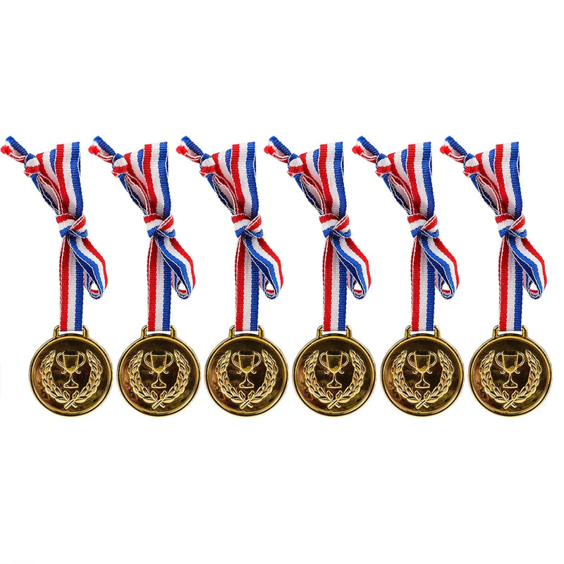 Lote de 6 Medallas Doradas