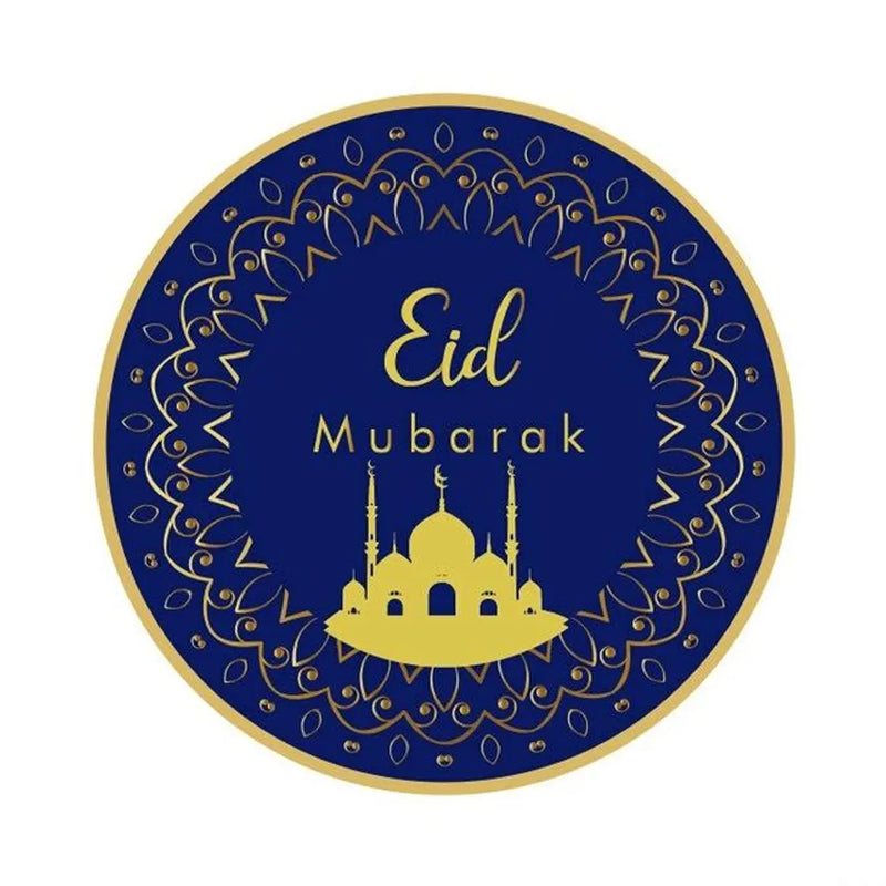 Lot de 8 Assiettes en Papier Eid Mubarak - 18cm
