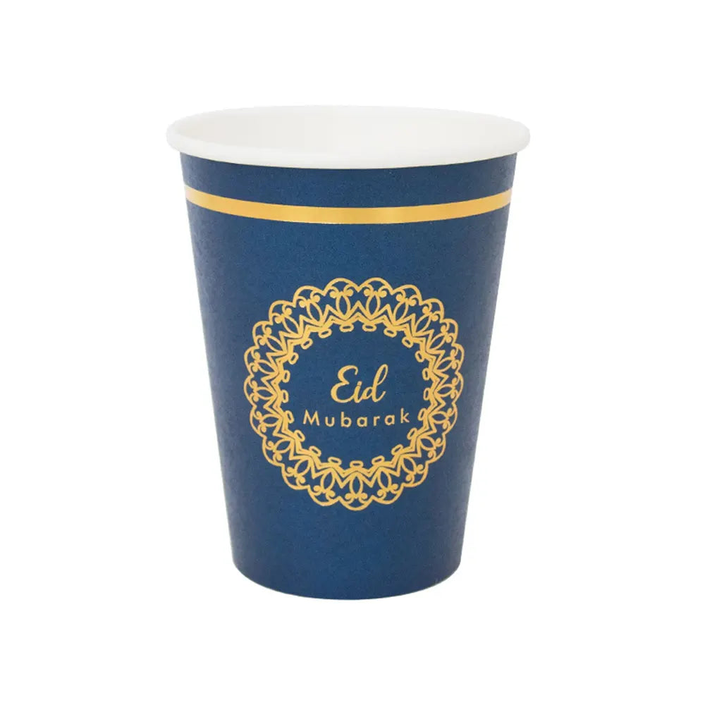 Pack of 8 Eid Mubarak Paper Cups