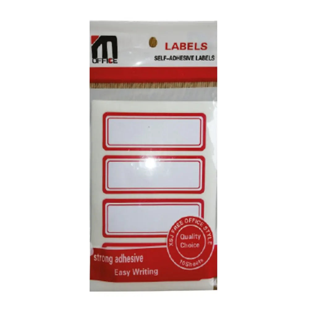 M.Office Étiquettes Adhésives 24x70 mm - 10 Feuilles
