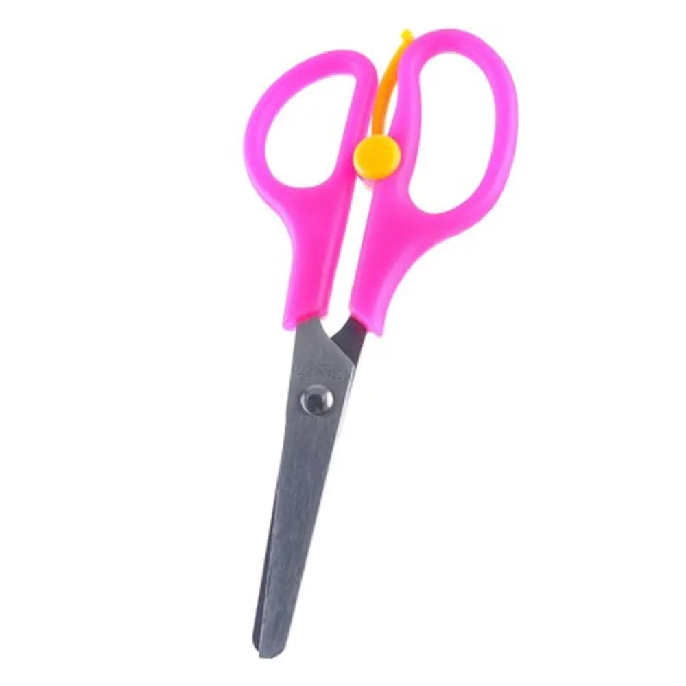 M.School Ciseaux de Sécurité à Bout Rond 13 cm- Rose