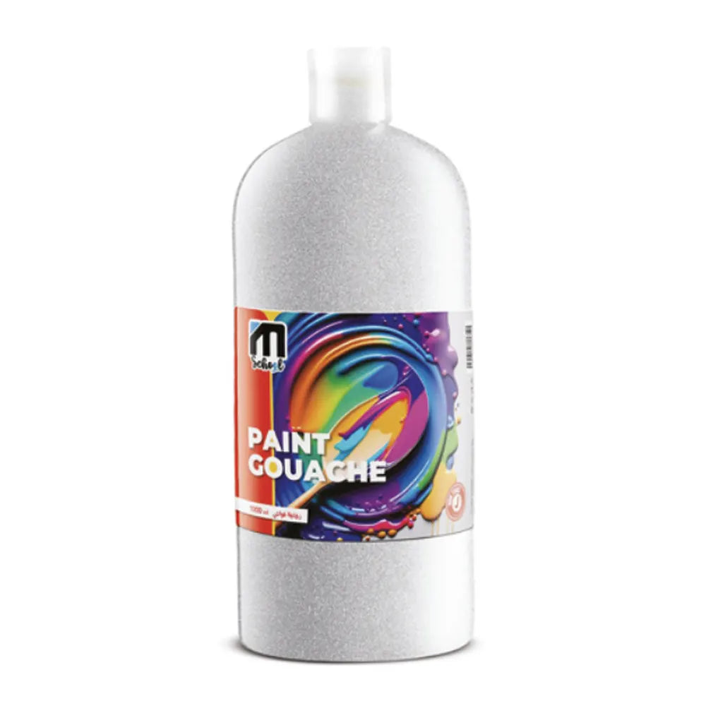 M.School Gouaches en Bouteille de 250 ml - Argenté