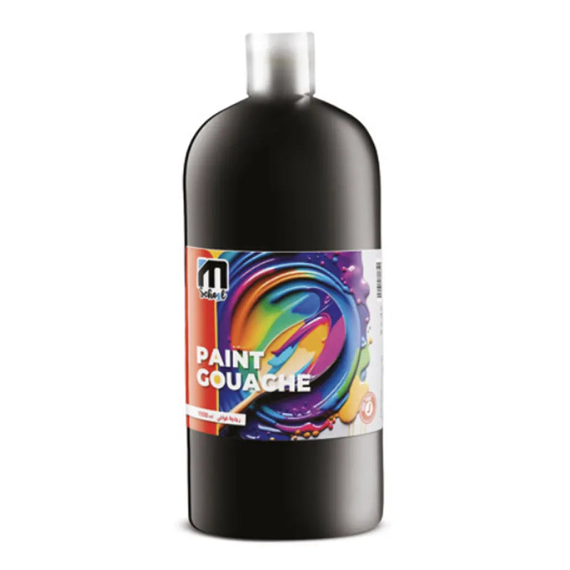 M.School Gouache Paint 250 ml Bottle - Black