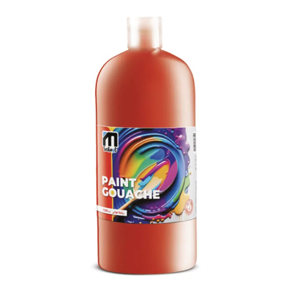 M.School Gouache Paint 250 ml Bottle - Red