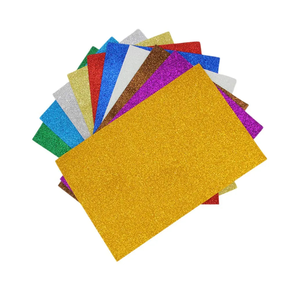 M.School Papier Mousse Paillettes A4 - 10 Feuilles