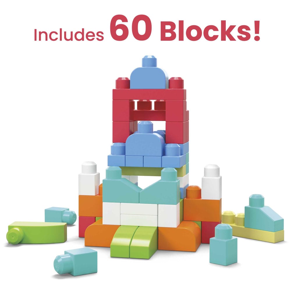 Mattel Mega Bloks Sac de 60 Blocs Rose – 1A+